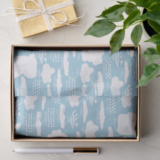 Weefselpapier voor Cute Clouds Tissuepapier (Geschenk)