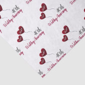 Weefselpapier voor de 40e huwelijksdag tissuepapier (Detail)