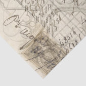 Weefselpapier voor de eerste Apothecary-steenslag Tissuepapier (Detail)