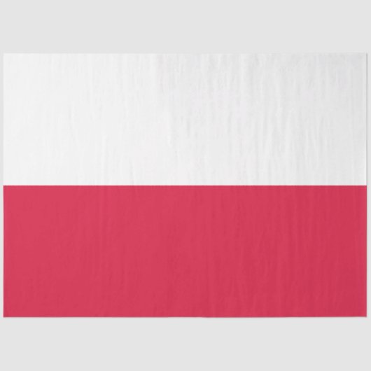 Weefselpapier voor de Poolse vlag (Polen) Tissuepapier (Voorkant)