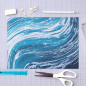 Weefselpapier voor deep zee Waves Deep Ocean Water Tissuepapier (Craft)