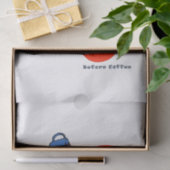 Weefselpapier voor en na koffiekersen tissuepapier (Geschenk)