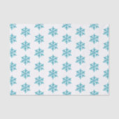 Weefselpapier voor feestdagen - Blauwe sneeuwvlokk Tissuepapier (Voorkant)