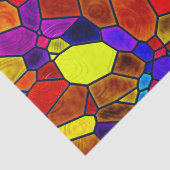 Weefselpapier voor Glas in lood met heldere kleure Tissuepapier (Detail)