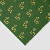 Weefselpapier voor groene, Faux Gold 5de (vijfde) Tissuepapier (Detail)