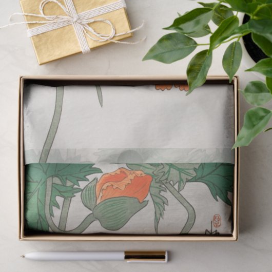 Weefselpapier voor JAPANESE VLOERAFDRUKTE Tissuepapier (Geschenk)