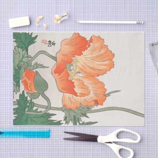 Weefselpapier voor JAPANESE VLOERAFDRUKTE Tissuepapier (Craft)