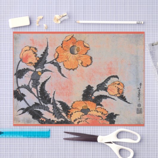 Weefselpapier voor JAPANESE VLOERAFDRUKTE Tissuepapier (Craft)