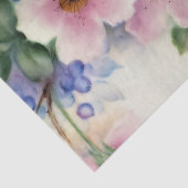 Weefselpapier voor kersen, bloesems en blauwe bosb tissuepapier (Detail)