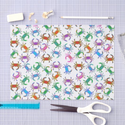 Weefselpapier voor kleurrijke oceaankrabben tissuepapier (Craft)
