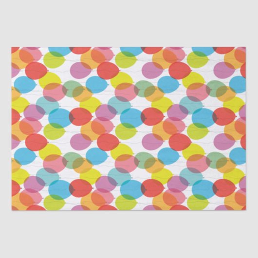 Weefselpapier voor kleurrijke verjaardagsfeestball tissuepapier (Voorkant)