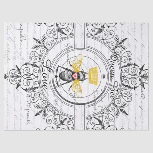 Weefselpapier voor koningin-bijenliefde tissuepapier (Voorkant)