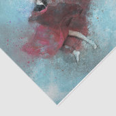 Weefselpapier voor kunstwerk: damesontvlechting tissuepapier (Detail)