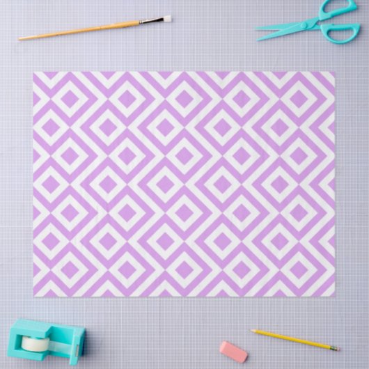 Weefselpapier voor lavender en White Meander Tissuepapier (Craft)