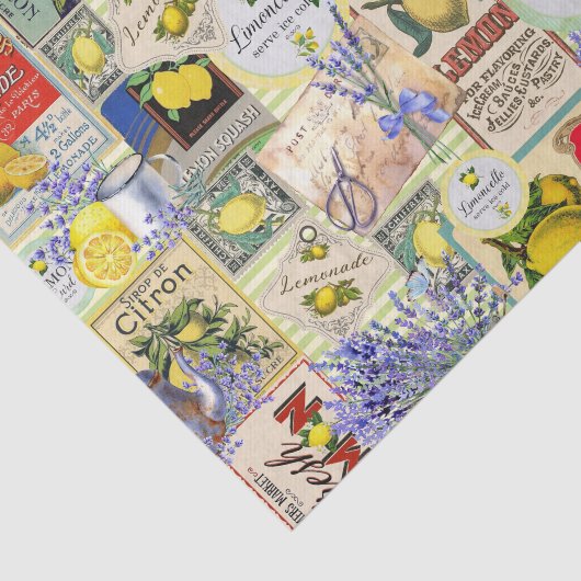 Weefselpapier voor leemons en lavender tissuepapier (Detail)