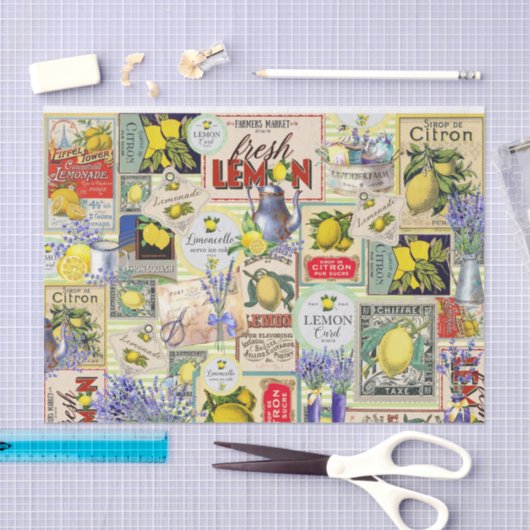Weefselpapier voor leemons en lavender tissuepapier (Craft)