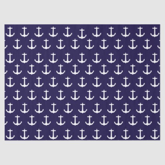 Weefselpapier voor marineblauw autisch anchor tissuepapier (Voorkant)