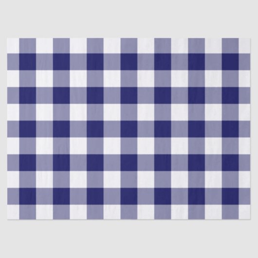 Weefselpapier voor marineparken en witte gingham tissuepapier (Voorkant)