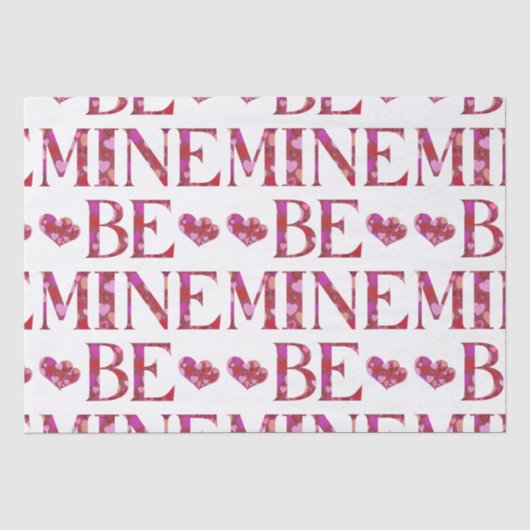 Weefselpapier voor Mijne Valentijnsdag Tissuepapier (Voorkant)