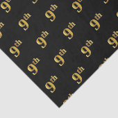 Weefselpapier voor negende (negende) zwart, Faux G Tissuepapier (Detail)