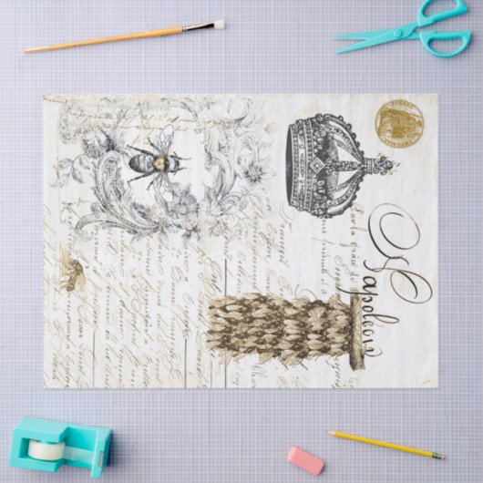 Weefselpapier voor ontkoppeling van bijenscript tissuepapier (Craft)