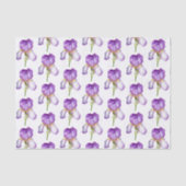 Weefselpapier voor Paarse Iris Pattern Tissuepapier (Voorkant)