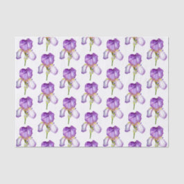 Weefselpapier voor Paarse Iris Pattern Tissuepapier