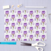 Weefselpapier voor Paarse Iris Pattern Tissuepapier (Craft)