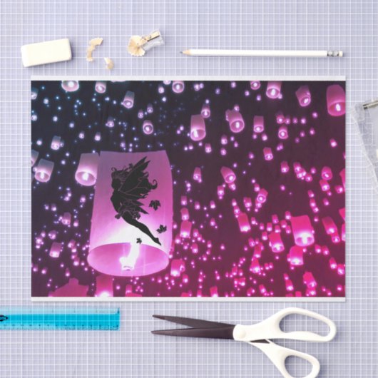 Weefselpapier voor Paarse lichtarmaturen Tissuepapier (Craft)