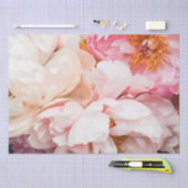 Weefselpapier voor peigroze en crème peonies tissuepapier (Craft)