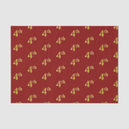 Weefselpapier voor Red, Faux Gold 4de (vierde) geb Tissuepapier