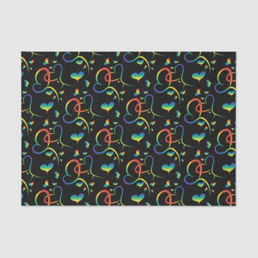 Weefselpapier voor regenboogpride Valentijn Tissuepapier (Voorkant)