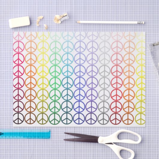 Weefselpapier voor regenboogvrede tissuepapier (Craft)