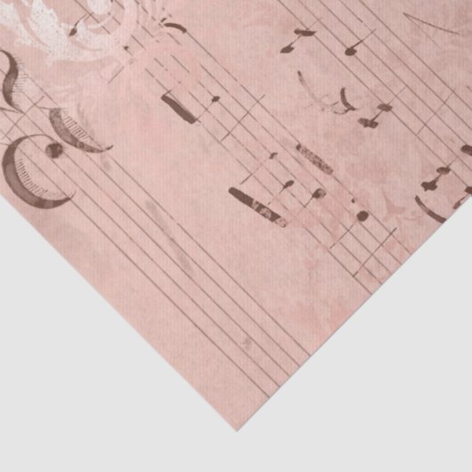 Weefselpapier voor  roze muziekvel tissuepapier (Detail)