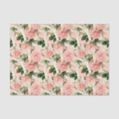 Weefselpapier voor  roze rozen tissuepapier (Voorkant)