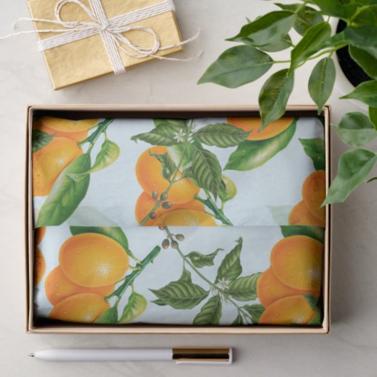 Weefselpapier voor Sinaasappels Tissuepapier (Geschenk)