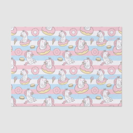 Weefselpapier voor Unicorn Pattern Tissuepapier (Voorkant)