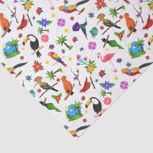 Weefselpapier voor vogels en bloemen tissuepapier (Detail)