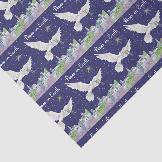 Weefselpapier voor vrede op aarde tissuepapier (Detail)