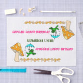 Weefselpapier voor vrolijke vogelpaddenstoel tissuepapier (Craft)