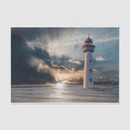 Weefselpapier voor vuurtoren voor de oceaanochtend tissuepapier