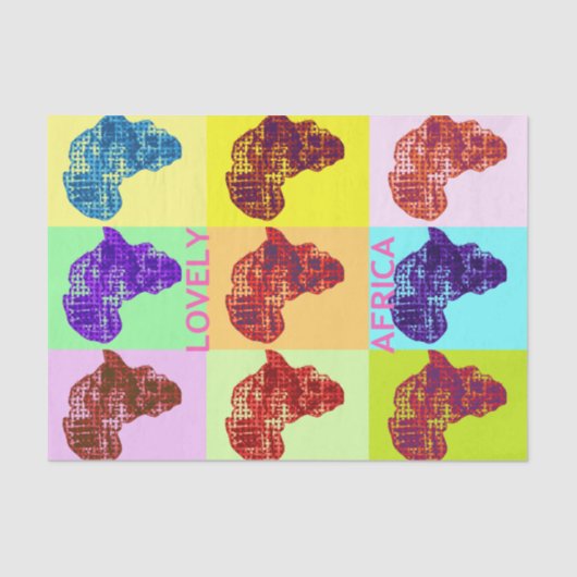 Weefselpapier voor waardig Afrika Tissuepapier (Voorkant)