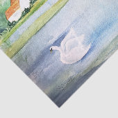 Weefselpapier voor Waterverf bij het Zwan Lake Tissuepapier (Detail)