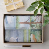 Weefselpapier voor Waterverf bij het Zwan Lake Tissuepapier (Geschenk)