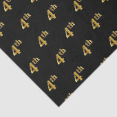 Weefselpapier voor zwart, Faux Gold 4de (vierde) e Tissuepapier (Detail)