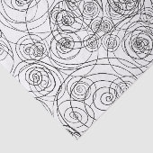 Weefselpapier voor zwart-wit en wit doodle tissuepapier (Detail)
