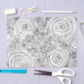 Weefselpapier voor zwart-wit en wit doodle tissuepapier (Craft)