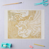 WEEFSELPAPIER : VROUW MET ZANEN : JAN TOOROP 1894 TISSUEPAPIER (Craft)