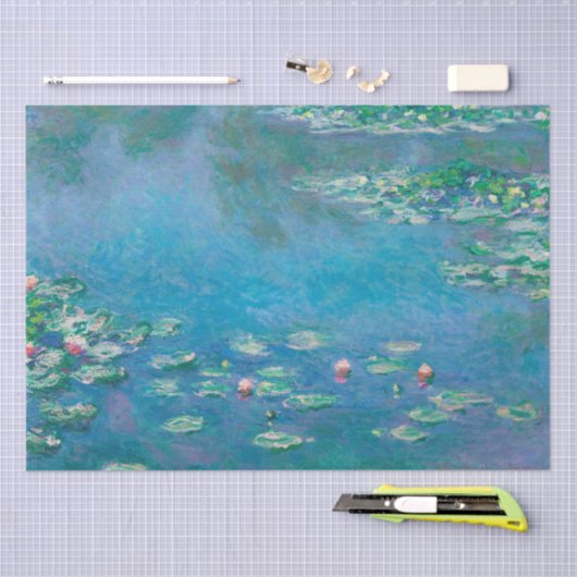 WEEFSELPAPIER : WATERLIL : MONET TISSUEPAPIER (Craft)