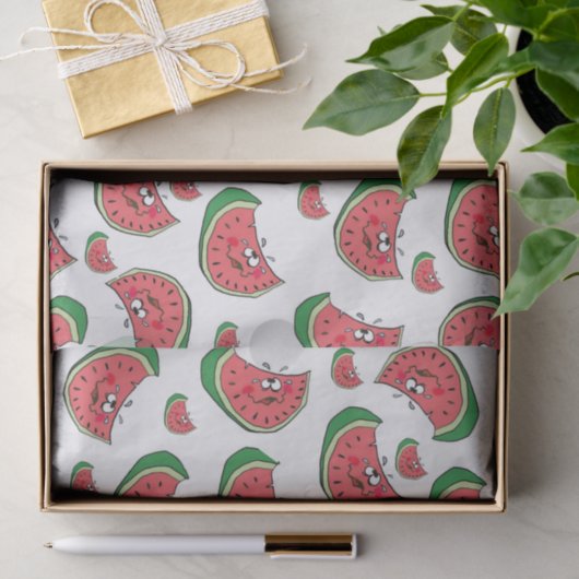 Weefselpapier Watermeloenen Tissuepapier (Geschenk)